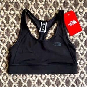 North face black sports bra